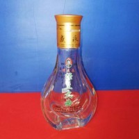 100ml二兩異形烤花扁酒瓶 配防偽噴涂塑料蓋 *好打開